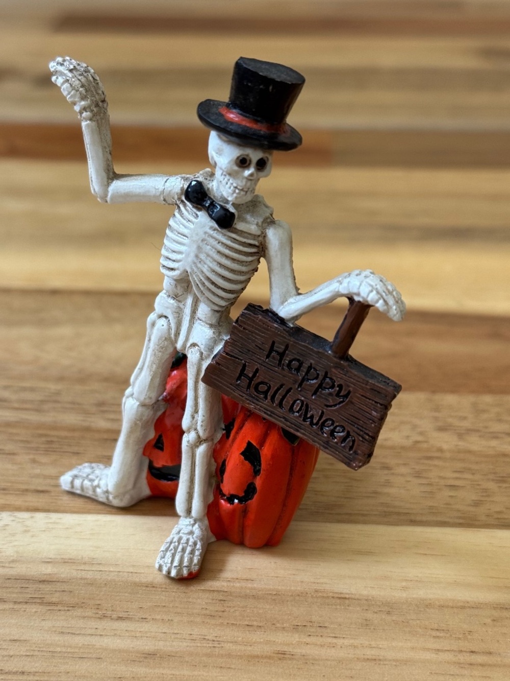 Maker's Halloween miniature Skeleton with jack-o-lanterns figurine Joann's